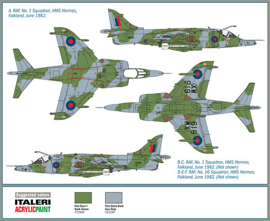 1/72 イギリス海軍 ハリアー GR.3 フォークランド
