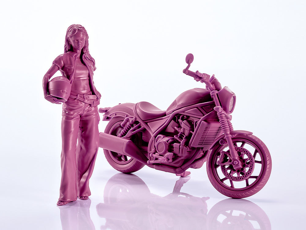 PLAMAX MF-101 Rider's portrait Honda Rebel 1100 ワインレッド