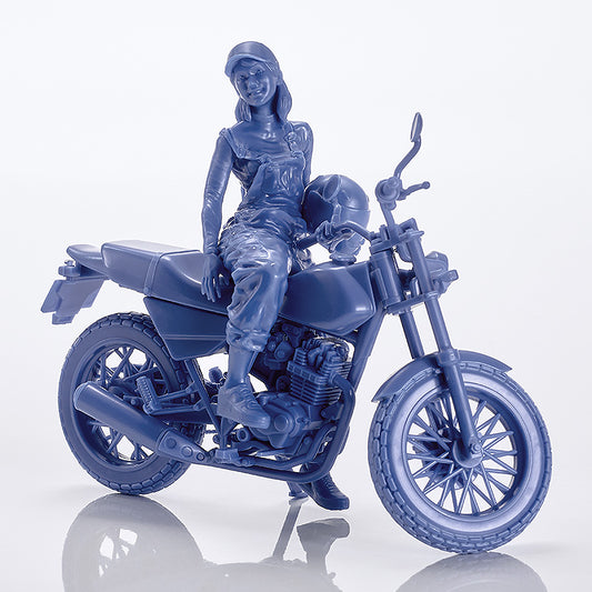 PLAMAX MF-103 Rider's portrait Honda FTR 223 ブルー