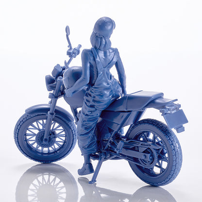 PLAMAX MF-103 Rider's portrait Honda FTR 223 ブルー
