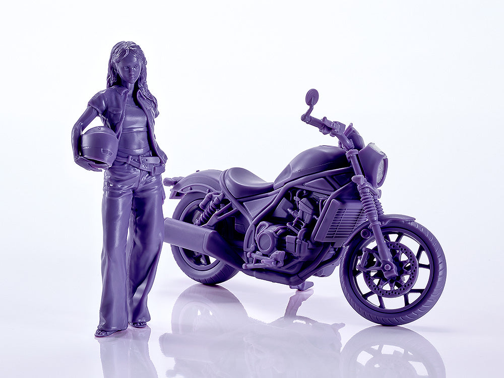 PLAMAX MF-101 Rider's portrait Honda Rebel 1100 ネイビー