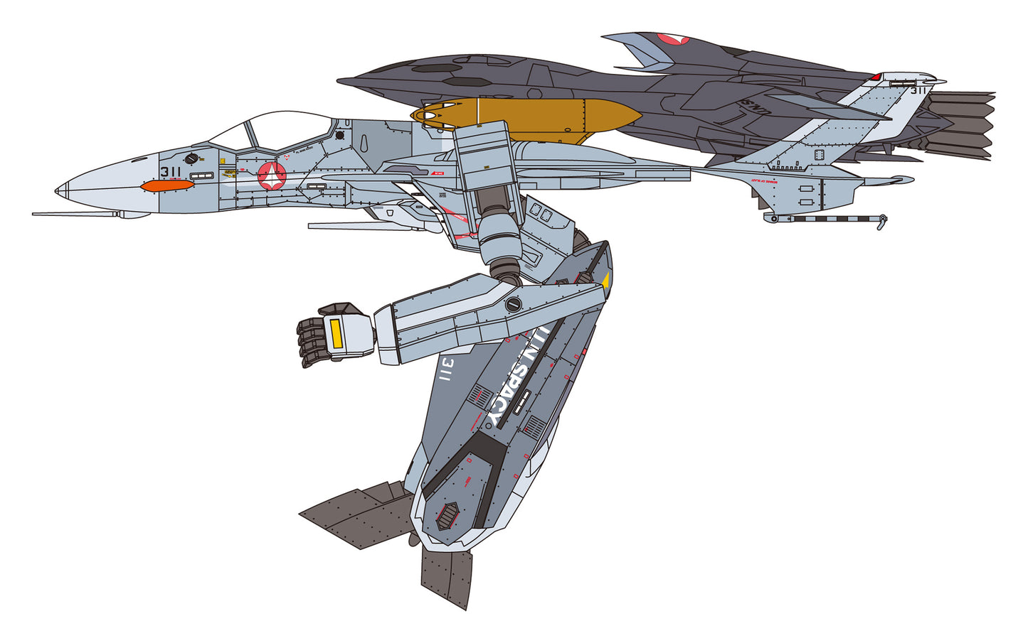 VF-0A ガウォーク w/ゴースト「マクロスゼロ」