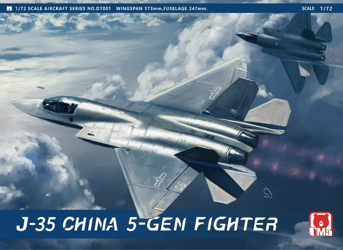 1/72 中国空軍 J-35A + 中国海軍 J-35 ステルス戦闘機ツインパック