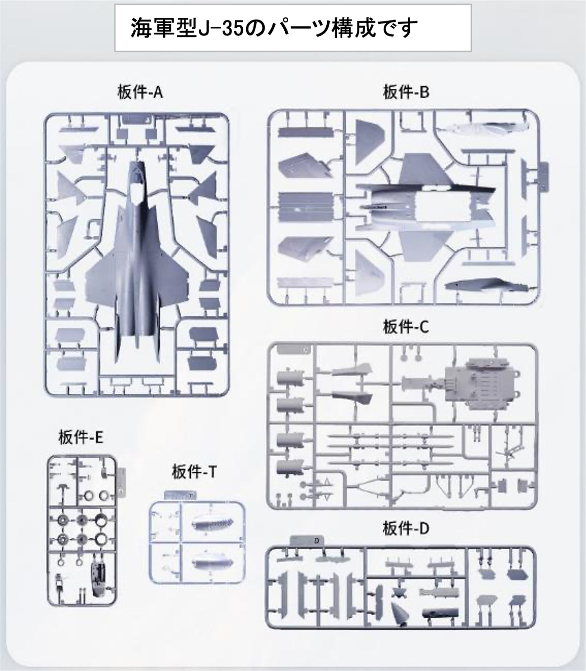 1/72 中国空軍 J-35A + 中国海軍 J-35 ステルス戦闘機ツインパック