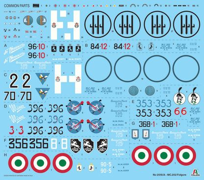 1/32 WW.II イタリア空軍 マッキ MC.202 フォルゴーレ（日本語対訳補足説明書付属）