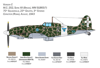 1/32 WW.II イタリア空軍 マッキ MC.202 フォルゴーレ（日本語対訳補足説明書付属）