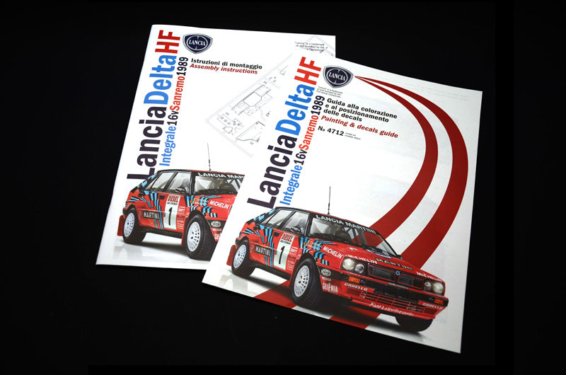 1/12 ランチア デルタ HF インテグラーレ 16V 1989 サンレモラリー（日本語対訳補足説明書付属）